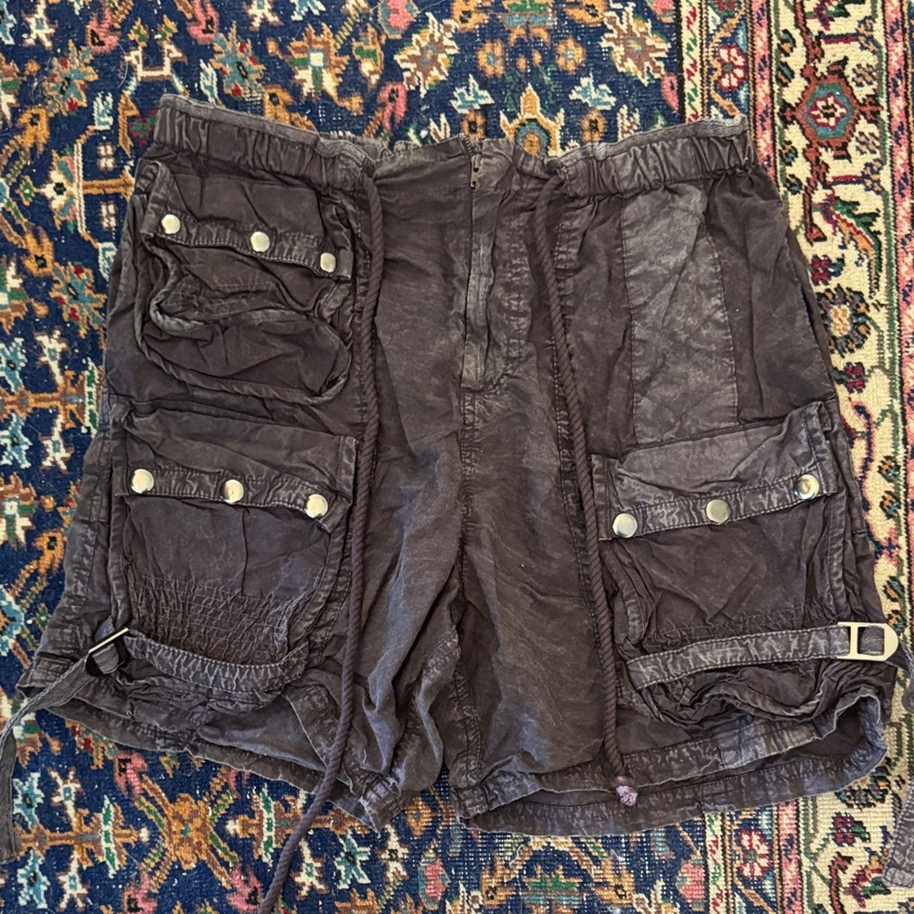 Stylish Women's Dark Purple Cargo Shorts